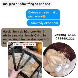 [Combo 5 Set] Tắm Trắng Cà Phê Bật Tone Mạnh