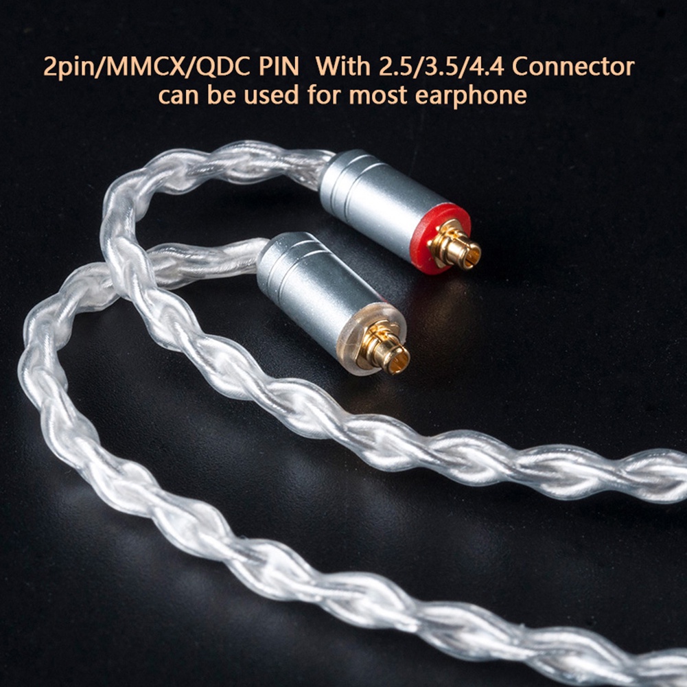 Dây Cáp Tai Nghe 8 Lõi Mạ Bạc Hua Kbear 2.5 / 3.5mm 2pin / Mmcx