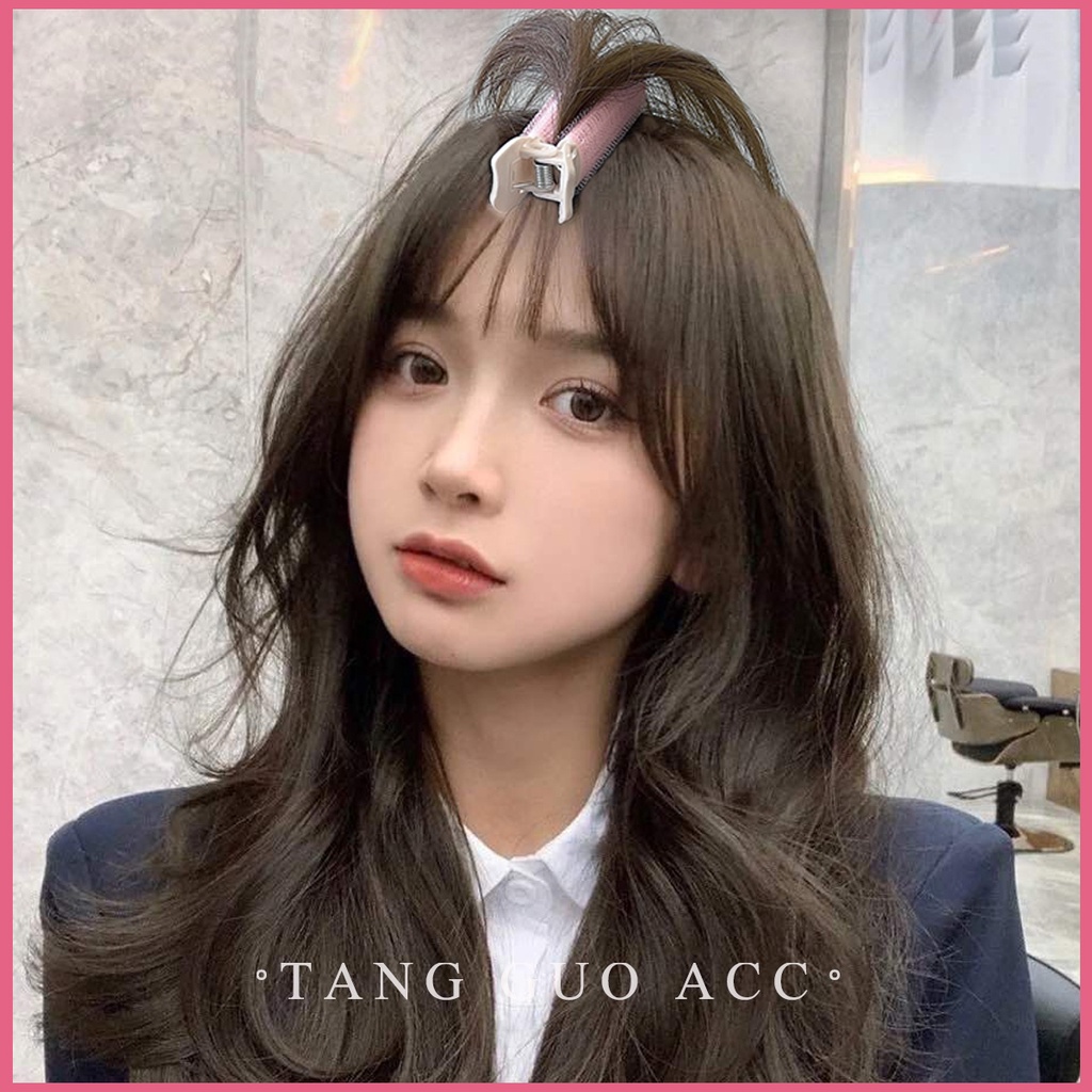 [Hàng mới về] 2 Kẹp cố định tóc mái không để lại vết tiện dụng tạo kiểu tóc bồng bềnh tự nhiên cho bạn gái