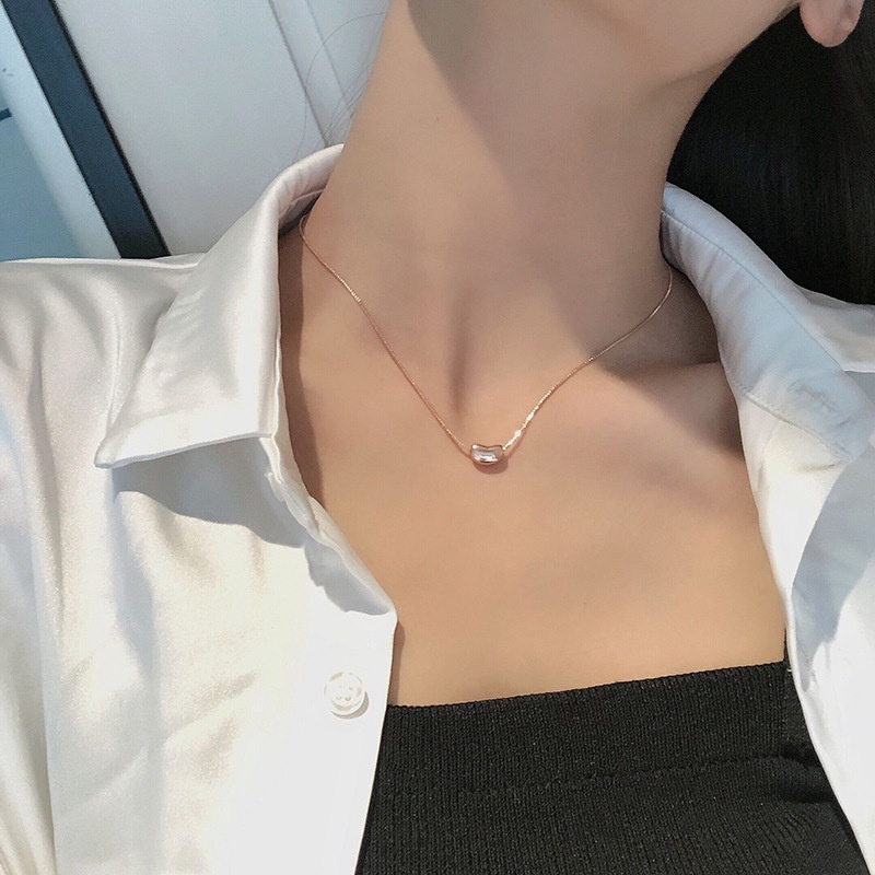 Vòng cổ Kim Loại Nhẹ Đơn Giản Thời Trang Hàn Quốc Sang Trọng