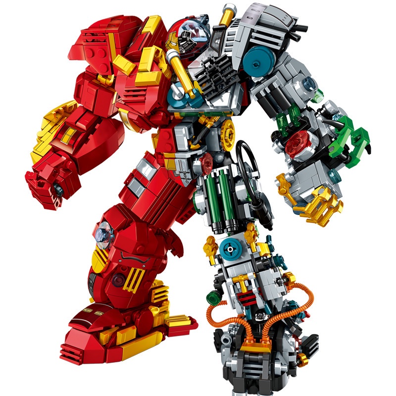 Đồ chơi Lắp ráp Hulkbuster LW2081 Xếp hình siêu anh hùng Marvel