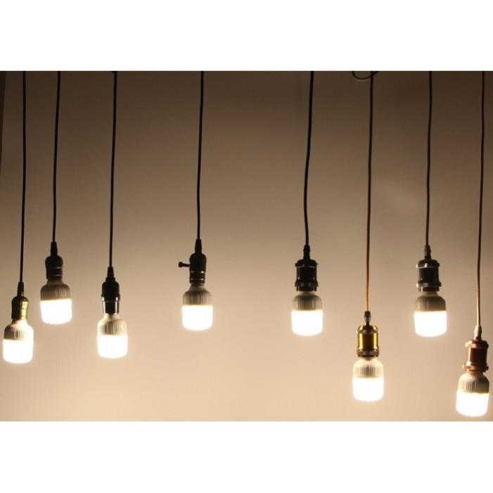 Bộ 10 dây đèn thả cổ điển bóng đèn led búp trụ trang trí 5w