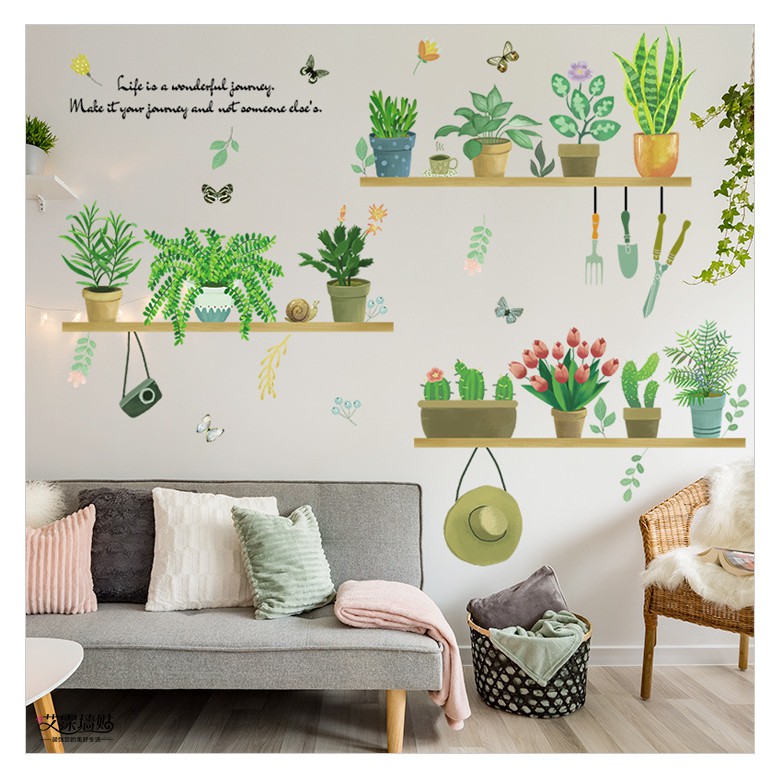 Decal dán tường PVC không thấm nước, giấy dán tường trang trí nhiều hình đẹp | BigBuy360 - bigbuy360.vn