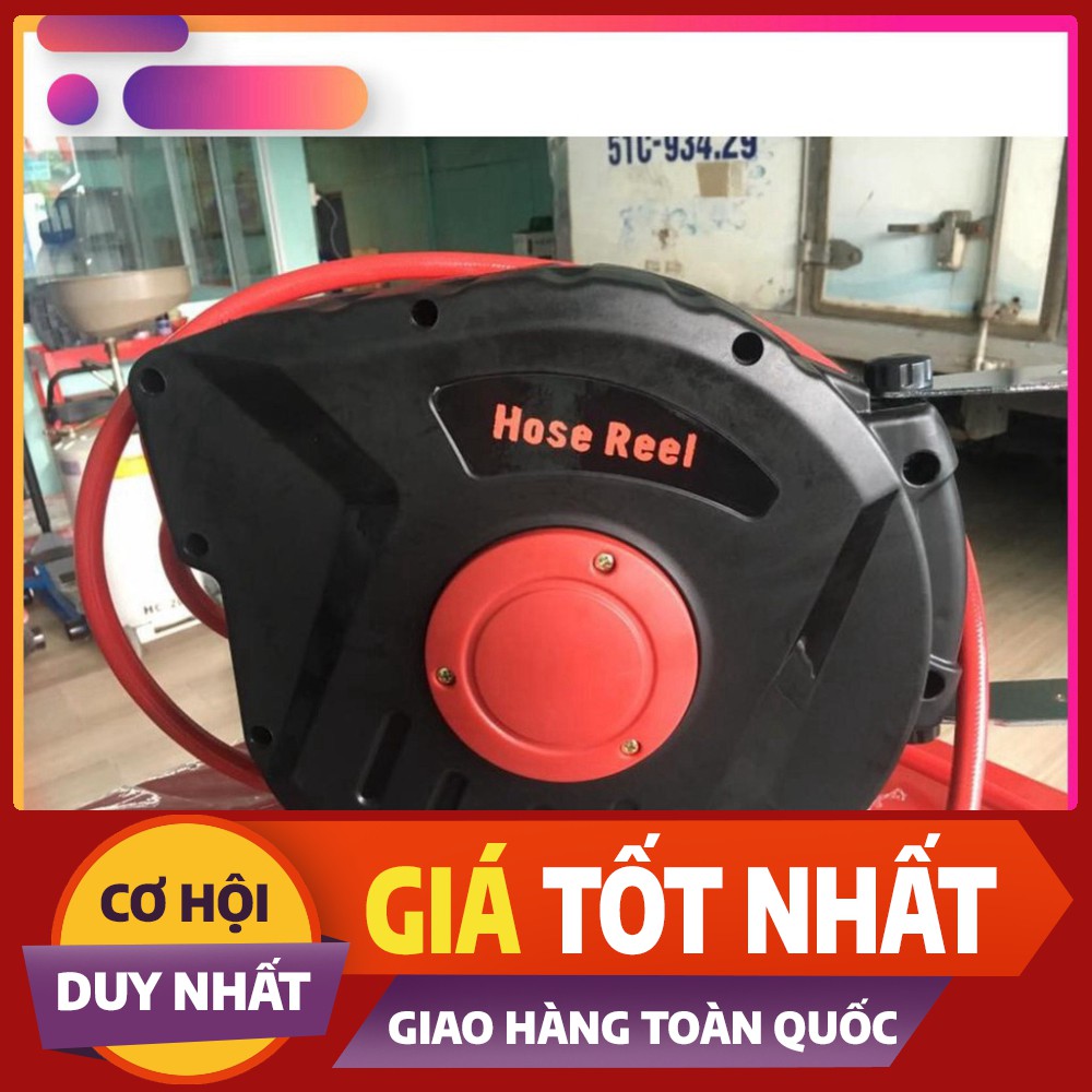 [ FREE SHIP]  Cuộn dây hơi tự rút cao cấp Hose Reel BaLan Cao Cấp