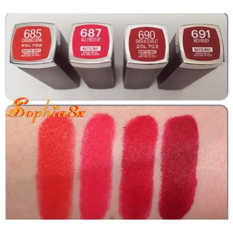 Son thỏi Maybelline Creamy Matte Lipstick vừa lì vừa dưỡng