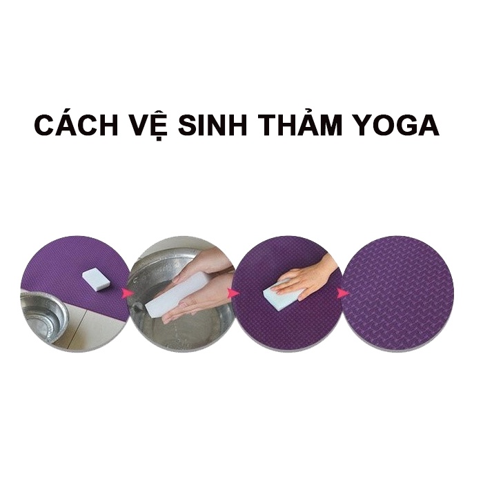 Thảm Tập Yoga TPE 6mm 2 Lớp Chống Trơn Bám Sàn Cực Tốt + Tặng Kèm Túi Và Dây Buộc