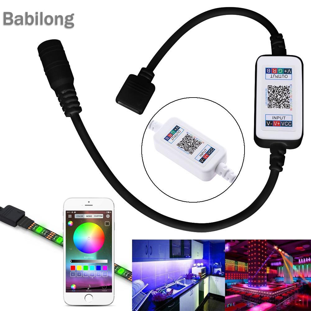 (Hàng Mới Về) Bộ Điều Khiển Từ Xa Không Dây Bluetooth Thông Minh 5v-24v 4.0 Cho Dây Đèn Led Rgb