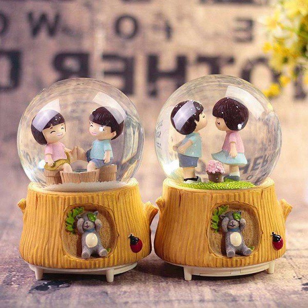 Quà lưu niệm quả cầu tuyết cặp đôi - Quà sinh nhật tặng bạn trai, bạn gái -  [ MIỄN PHÍ GÓI QUÀ - TẶNG THIỆP ] | Shopee Việt Nam