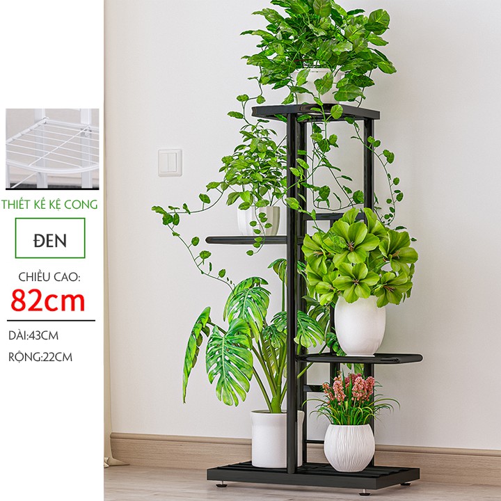 Kệ hoa trang trí hình bậc thang, dùng để cây cảnh, hoa - Kệ hoa bằng sắt đa năng nhiều kích thước