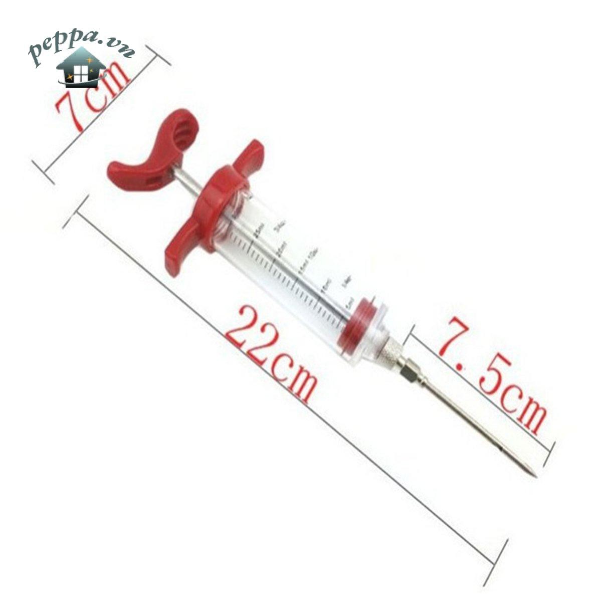 Qft346 Bbq Meat Syringe Marinade Injector Turkey Chicken Flavor Syringe