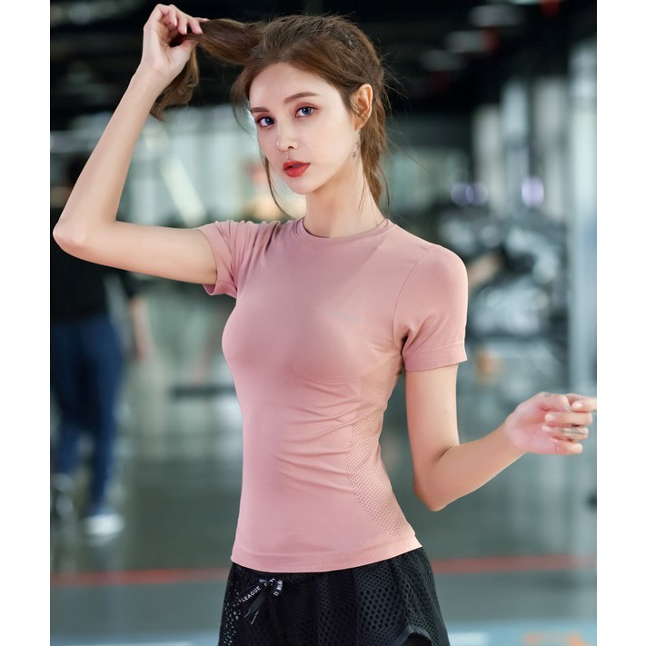 [Mã 99FASHIONSALE1 giảm 10K đơn 50K] Áo tập gym yoga nữ Body Fit AMI vải Dệt Kim bó sát cơ thể thấm hút mồ hôi EvaSport