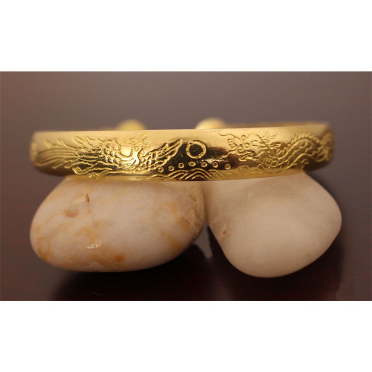 Vòng tay rồng và phượng vàng 24K cho nam và nữ không phai