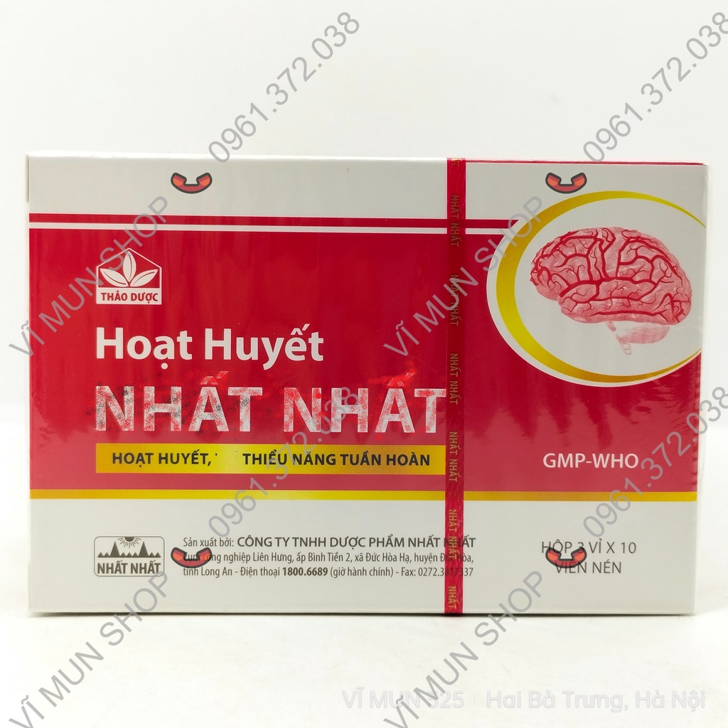 Hoạt huyết đông y thế hệ 2 hộp 30 viên