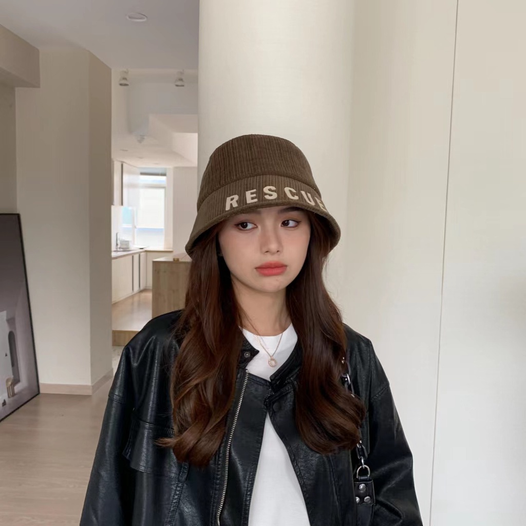 Mũ Bucket In Chữ Thời Trang Thu Đông 2022 Cá Tính Cho Nữ