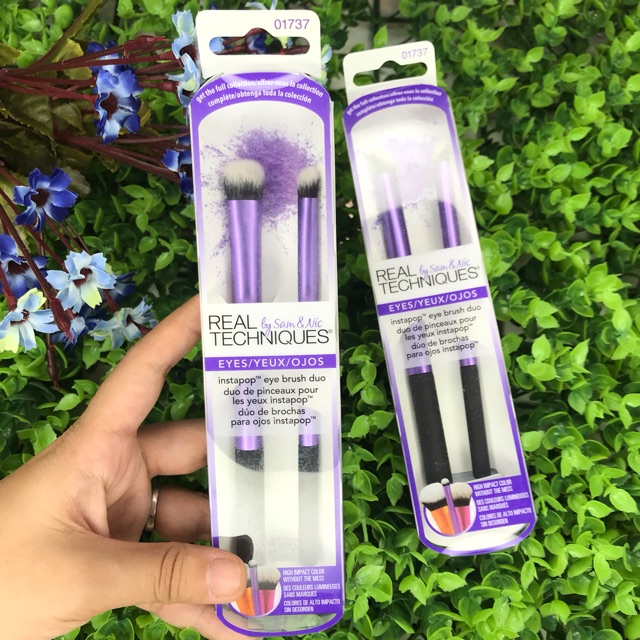 Cọ mắt REAL TECHNIQUES INSTAPOP EYE DUO BRUSH