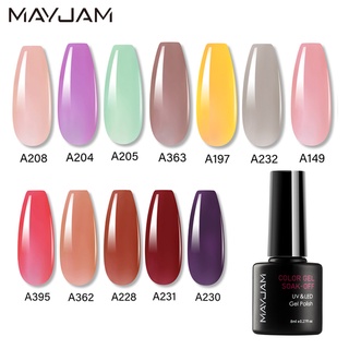 【Limited:BUY 3 GET 1 FREE】Sơn móng tay Jelly Color Gel Uv Sơn Bóng Móng Tay Mayjam 8ML