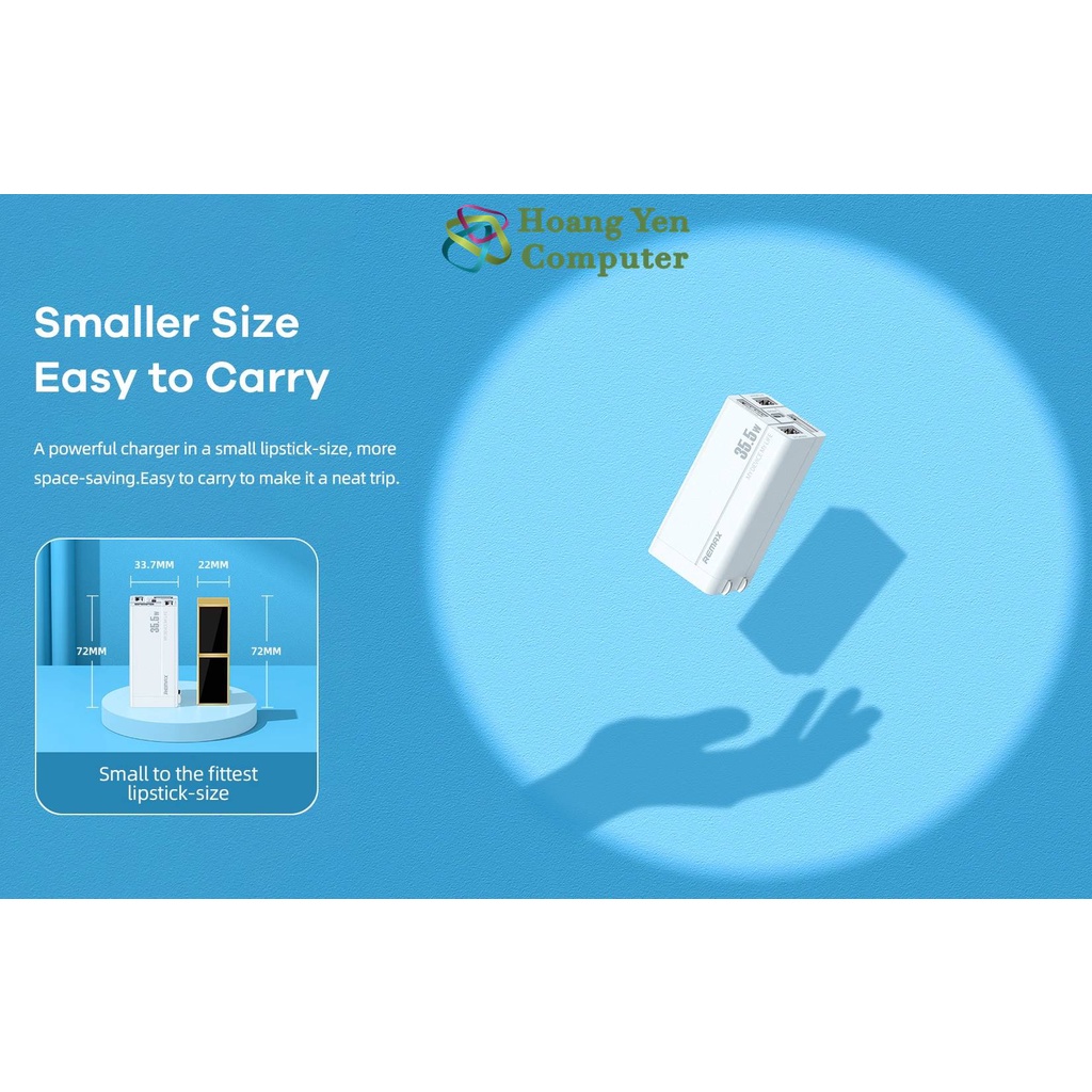 Cốc Sạc 5 Cổng Remax RP-U66 35.5W  - BH 1 năm - Hoangyencomputer