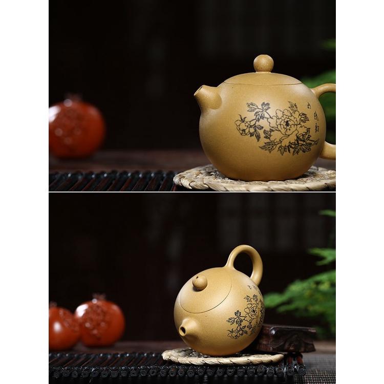 Ấm Tử Sa Nghi Hưng Tây Thi Mẫu Đơn 220 ml (Đoạn Nê, Lọc Tổ Ong)