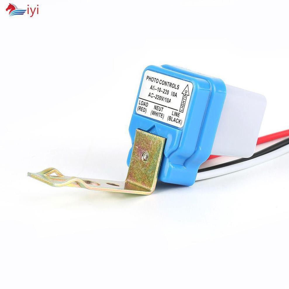 Công tắc cảm biến ánh sáng ngoài trời AS 10A 12V  bật đèn khi trời tối và tắt đèn khi trời sáng hoàn toàn tự động