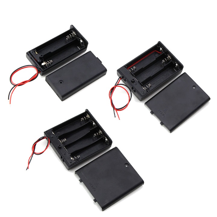 Đế Pin AA Có Nắp - Đế Pin Con Thỏ AA 1,5V (Đấu Nối Tiếp)