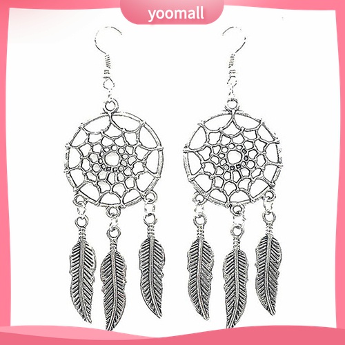 Yomall♡ Bông Tai Hình Lưới Giấc Mơ Thời Trang Boho Cho Nữ
