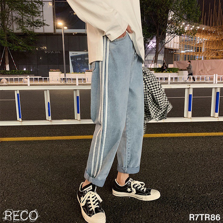 Quần jean nam Hàn Quốc cao cấp dáng rộng Trousers Loose R7TR86 Unisex