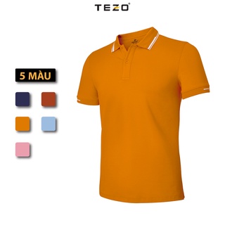 Áo polo nam trơn TEZO, áo thun cổ bẻ 2106APCT12