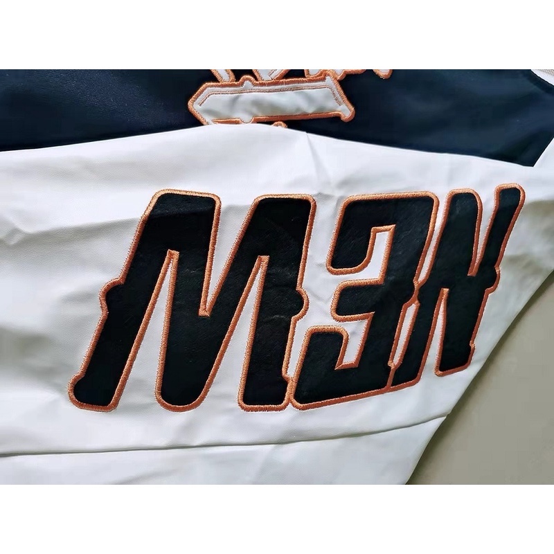 Áo Khoác Bomber Dáng Rộng Thêu Chữ Phong Cách Hip Hop Đường Phố Thời Trang Thu Đông Cho Nam