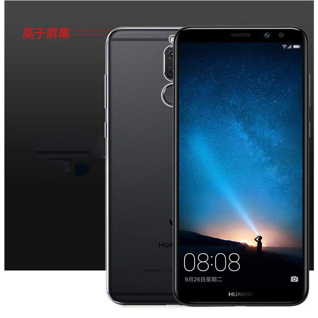 Ốp lưng dẻo silicon Ultra Thin dành cho Huawei Nova 2i / Huawei Honor 9i chỉ mỏng 0.6 mm có gờ bảo vệ Camera