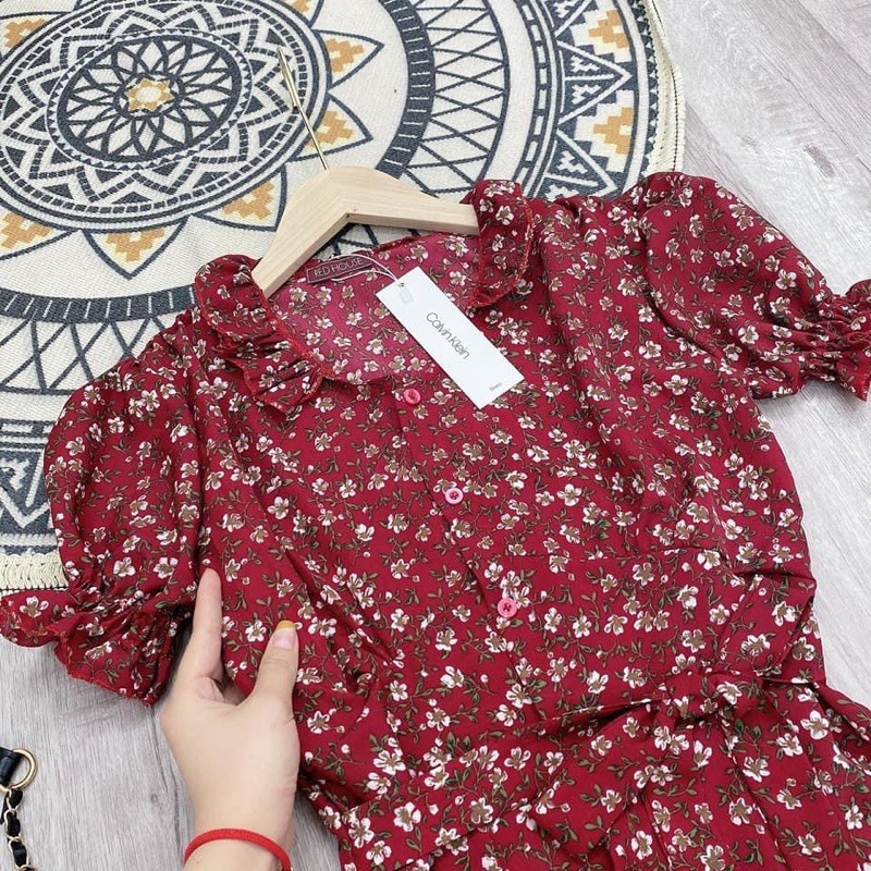 VÁY HOA NHÍ ĐỎ | BigBuy360 - bigbuy360.vn