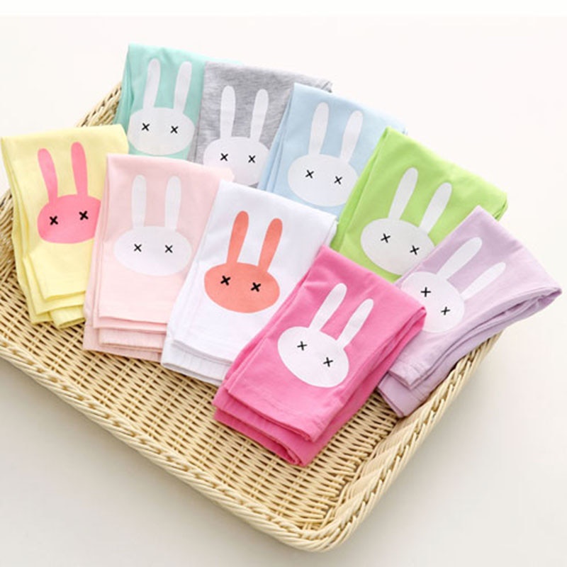 Quần Legging Cotton Dài Tới Gối Màu Sắc Kẹo Ngọt Xinh Xắn Cho Bé Gái