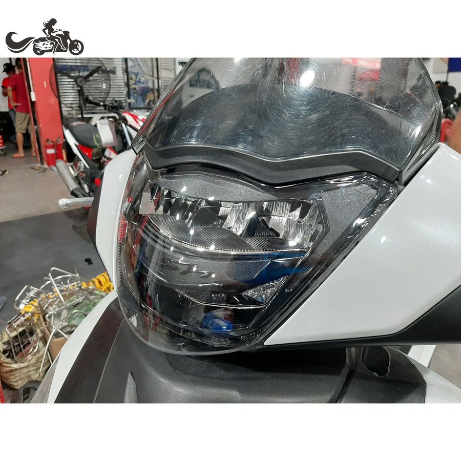 Đèn Pha Led 2 Tầng Xe SH Ý Nhập 2009-2012. Hàng Chính Hãng Bảo Hành Zhi.Pat Cao Cấp, Siêu Sáng. Màu Trắng Bạc &amp; Đen Khói