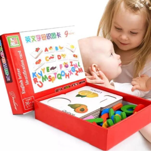 Bộ ghép chữ cái Tiếng Anh kèm thẻ hình