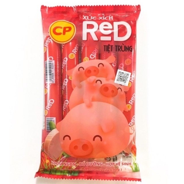 [NOWSHIP] Xúc Xích Tiệt Trùng CP Red gói 200g (5cây)