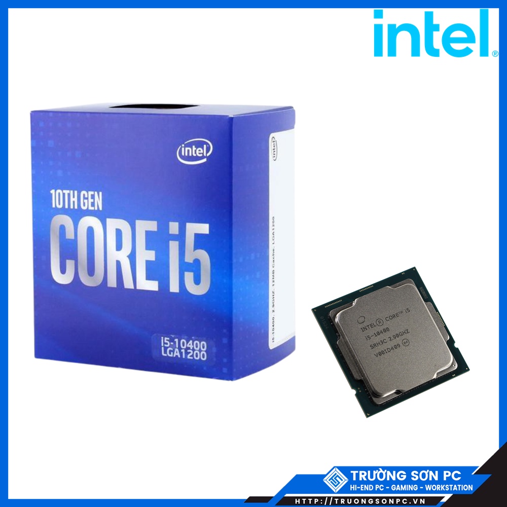 CPU Intel Core i5 10400 (2.9GHz turbo up to 4.3Ghz, 6 Cores 12 Threads, 12MB Cache, 65W) | Full Box Nhập Khẩu