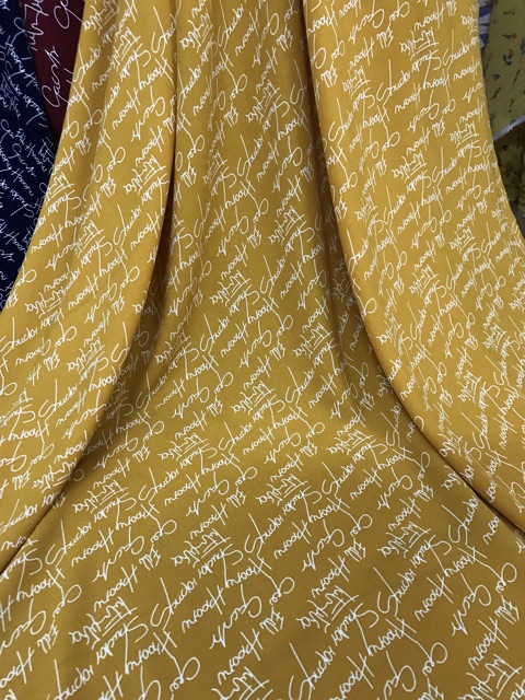 Vải lụa hàn châu chữ cao cấp