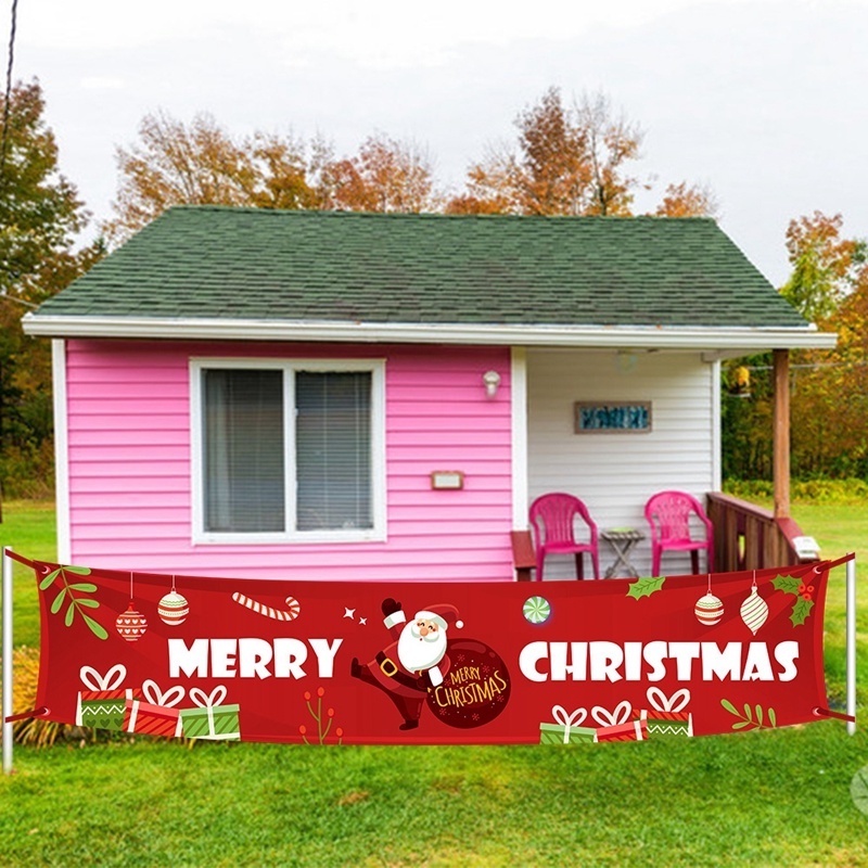 Dây Cờ Treo Tường Trang Trí Giáng Sinh / Năm Mới Cỡ Lớn 300cm