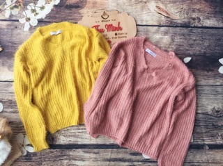 Áo len cổ tim SALE 50%