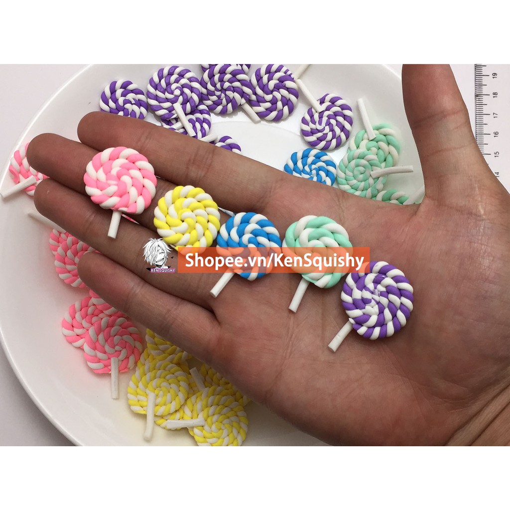 [Nhập TOYFREESHIP Giảm 15%] Charm Kẹo Mút Ngẫu Nhiên Nguyên Liệu Làm Trang Trí Slime