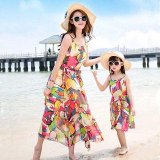 Sét váy đôi cho mẹ và bé Hàng Quảng Châu