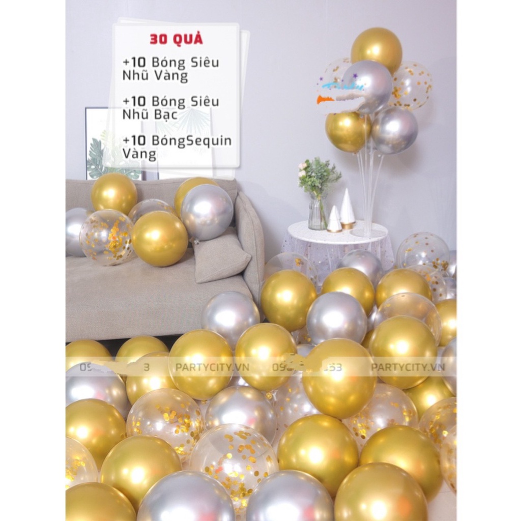 MIX 30 BÓNG NHŨ KIM TUYẾN,BÓNG SIÊU NHŨ CROM,BÓNG PATEL TRANG TRÍ SINH NHẬT,THÔI NÔI,ĐÁM CƯỚI,TRANG TRÍ TIỆC,KHAI TRƯƠNG