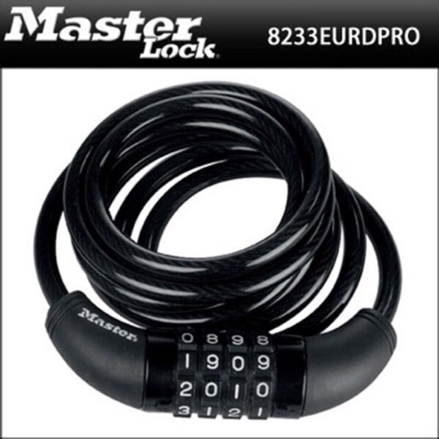 [Hỏa tốc HCM] Khóa số dây cáp Master Lock 8233 EURDPRO (Dài 1m8)