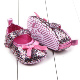 Đôi giày vải đính sequin lấp lánh chống trượt cho bé