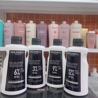 DUNG MÔI ( TRỢ NHUỘM) PHA MÀU NHUỘM OXY GOLDWELL 1000ML