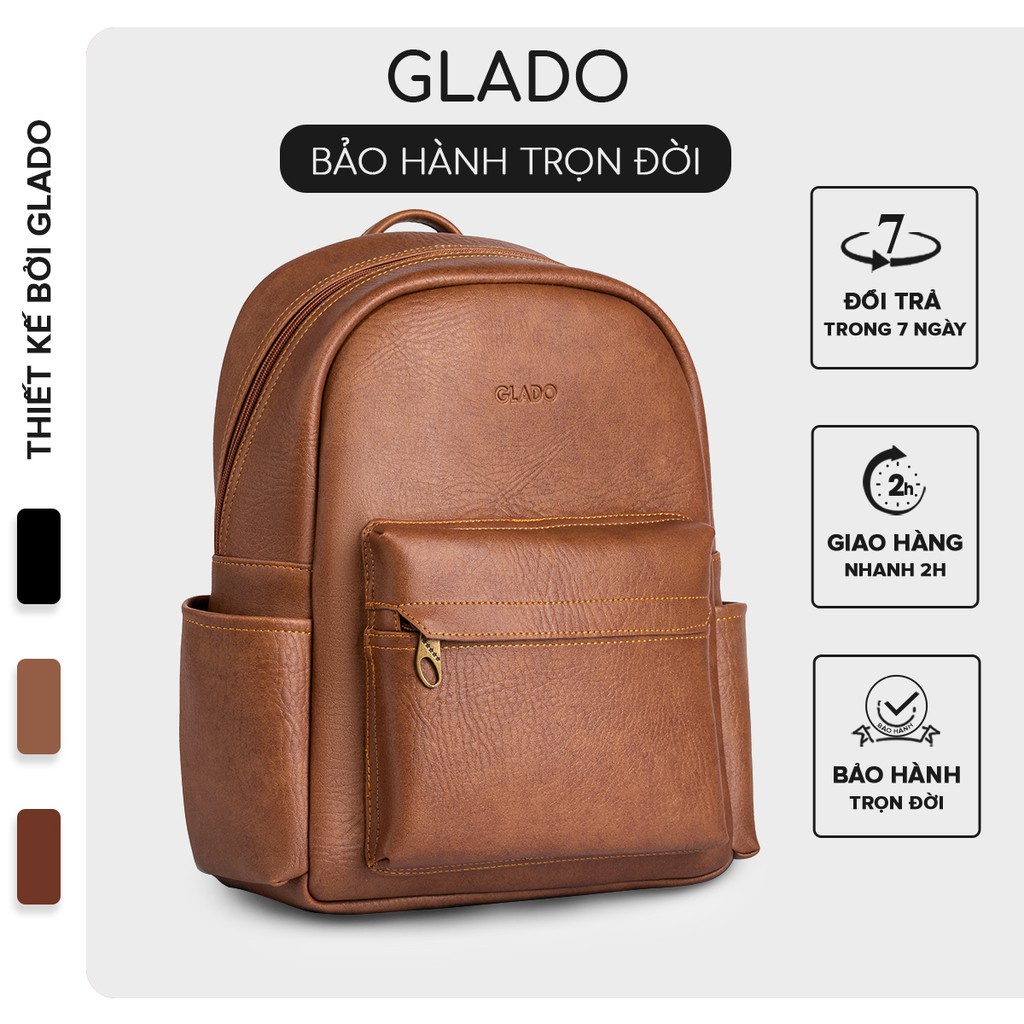 Balo nữ thời trang Glado màu bò nhạt - GB001 - Hàng mới về