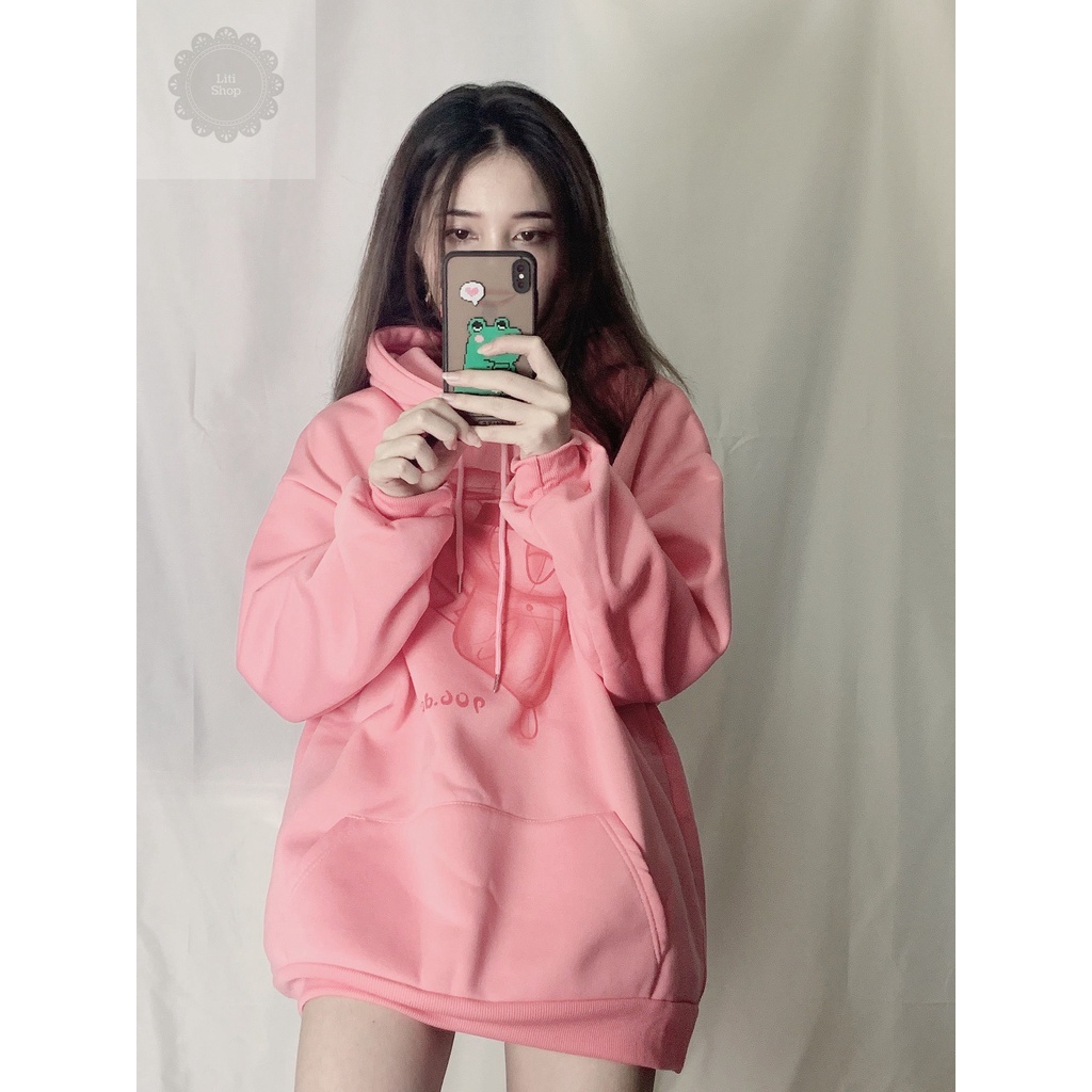 Áo Hoodie Ulzzang Nữ Tay Rộng Phong Cách Hàn Quốc HD67 - Liti shop