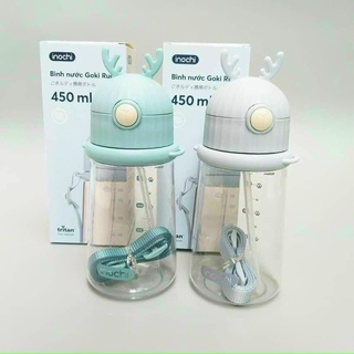Bình nước em bé có ống hút Inochi, quà tặng Vinamilk 450ml - GIADUNGTIENICH