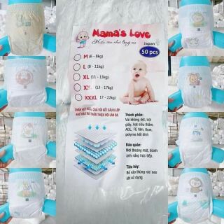 Bỉm quần trần mamaslove size 100m/100l/100xl