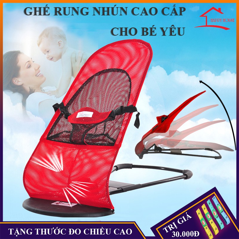 Ghế rung nhún cao cấp cho bé yêu, khung thép chắc chắn, bảo hành 6 tháng, lỗi đổi mới trong 7 ngày đầu nhận hàng