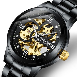 (CHUẨN MEN) Đồng Hồ Nam AUTOMATIC FNGEEN Phiên Bản Doanh Nhân Dây Hợp Kim Thép Không Gỉ Cao Cấp